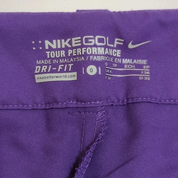Nike Golf Tour Performance Dri-Fit Skirt, Color Deep Purple Size 0 - Picture 7 of 12